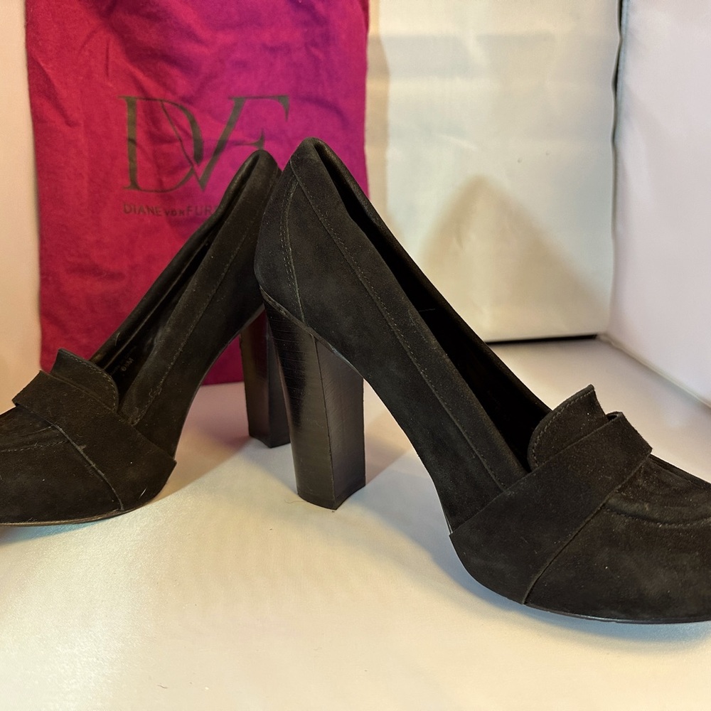 DVF loafer style pumps